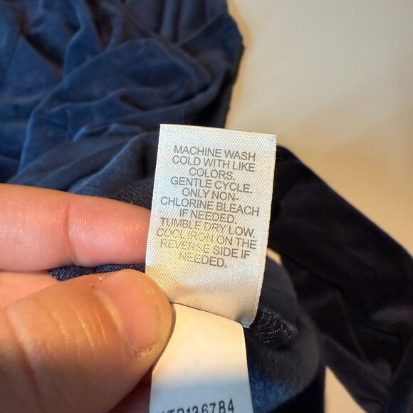 J Jill Pure Women 4X Velvet Top Long Sleeve Boat Neck Soft Holiday Blouse Blue - Picture 5 of 8